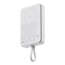   XIAOMI vésztöltő Type-C aljzat (10000mAh, 33W, gyorstöltő, mágneses, fix Type-C kábel) FEHÉR