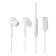 Designed for SAMSUNG fülhallgató SZTEREO (Type-C, mikrofon, felvevő gomb) FEHÉR