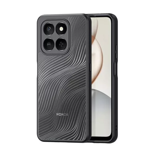 DUX DUCIS AIMO szilikon telefonvédő (ütésállóság, kameravédő, matt, hullám) FEKETE