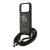 GUESS 4G BIG LOGO CORD STAP CROSSBODY műanyag telefonvédő (ütésállóság, bőr hatású hátlap + vállpánt) FEKETE