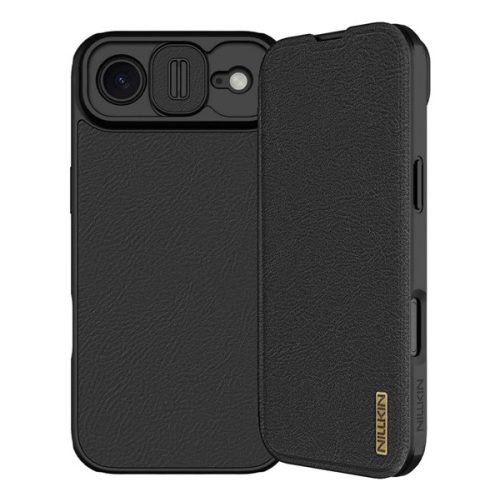 NILLKIN QIN PRO tok álló, bőr hatású (FLIP, oldalra nyíló, kártyazseb, kameravédő) FEKETE