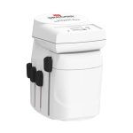 SKROSS PRO+ utazó töltő USB+Type-C aljzat (250V/7A, 30W, gyorstöltő, világszerte használható, földelt) FEHÉR