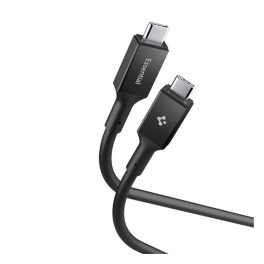   SPIGEN ESSENTIAL EB24012CC adatkábel (Type-C - Type-C, 240W, PD gyorstöltő, 120cm) FEKETE