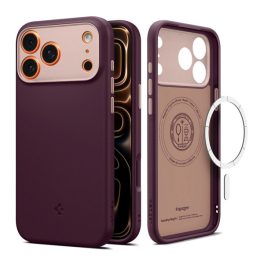   SPIGEN NANO POP szilikon telefonvédő (kameravédő, MagSafe) BURGUNDY