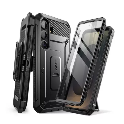 SUPCASE UNICORN BEETLE PRO műanyag telefonvédő (360°-os védelem, erős ütésállóság, műanyag előlap) FEKETE