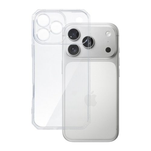 Szilikon telefonvédő (ütésállóság, légpárnás keret) ÁTLÁTSZÓ