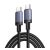 UGREEN L528 adatkábel (Type-C - Type-C, 100W, PD gyorstöltő 3.0, 300cm) SÖTÉTSZÜRKE