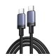 UGREEN L532 adatkábel (Type-C - Type-C, 240W, PD gyorstöltő 3.1, 200cm) SÖTÉTSZÜRKE