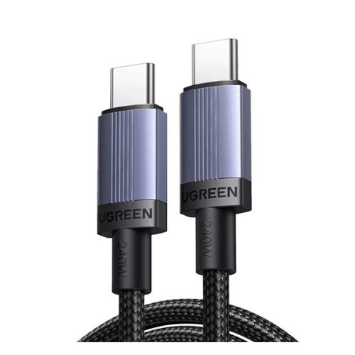 UGREEN L532 adatkábel (Type-C - Type-C, 240W, PD gyorstöltő 3.1, 300cm) SÖTÉTSZÜRKE