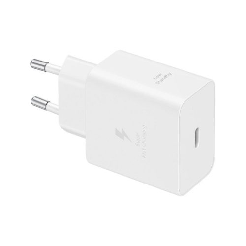 SAMSUNG hálózati töltő Type-C aljzat (45W, PD gyorstöltő 2.0) FEHÉR
