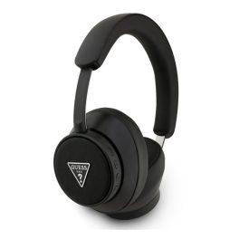   GUESS SAFFIANO TRIANGLE LOGO bluetooth fejhallgató SZTEREO (v5.4, mikrofon, zajszűrő) FEKETE