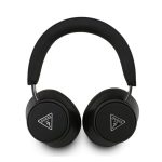 GUESS SAFFIANO TRIANGLE LOGO bluetooth fejhallgató SZTEREO (v5.4, mikrofon, zajszűrő) FEKETE