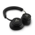 GUESS SAFFIANO TRIANGLE LOGO bluetooth fejhallgató SZTEREO (v5.4, mikrofon, zajszűrő) FEKETE
