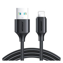   JOYROOM S-A09 adatkábel (USB - lightning, 12W, 100cm) FEKETE