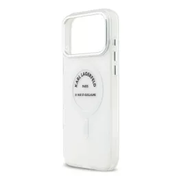   KARL LAGERFELD IML KARL RSG LOGO MAGSAFE szilikon telefonvédő (műanyag hátlap, ütésállóság, MagSafe) ÁTLÁTSZÓ