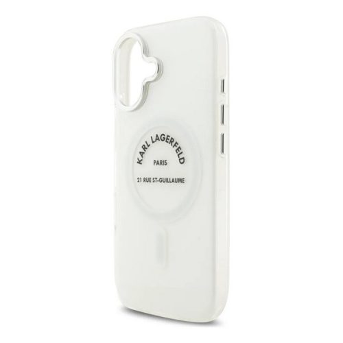 KARL LAGERFELD IML KARL RSG LOGO MAGSAFE szilikon telefonvédő (műanyag hátlap, ütésállóság, MagSafe) ÁTLÁTSZÓ