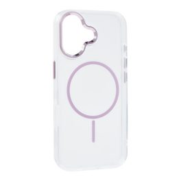   Szilikon telefonvédő (műanyag hátlap, kameravédő, MagSafe, légpárnás sarok) RÓZSASZÍN
