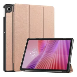  Tok álló, bőr hatású (aktív FLIP, oldalra nyíló, TRIFOLD, asztali tartó) ROZÉARANY