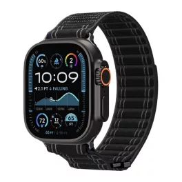   SPIGEN WBF0 pótszíj (egyedi méret, nagy, nylon, tépőzáras, állítható) FEKETE