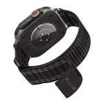 SPIGEN WBF0 pótszíj (egyedi méret, nagy, nylon, tépőzáras, állítható) FEKETE