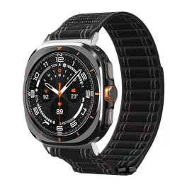   SPIGEN WBF0 pótszíj (egyedi méret, nylon, tépőzáras, állítható) FEKETE