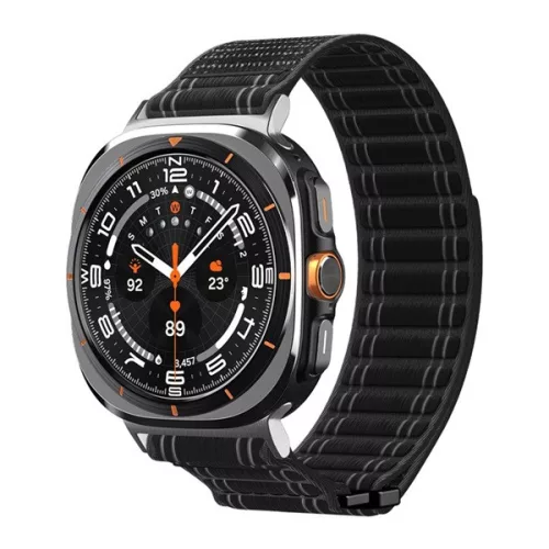 SPIGEN WBF0 pótszíj (egyedi méret, nylon, tépőzáras, állítható) FEKETE