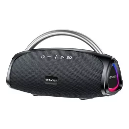   AWEI KA39 bluetooth hordozható hangszóró (v5.3, 100W, microSD kártyaolvasó, IPX6 vízálló) FEKETE