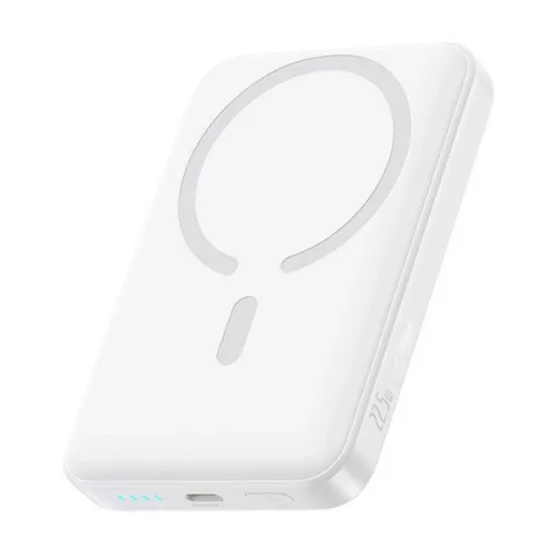 BASEUS ENERFILL FM11 ULTRA-MINI vésztöltő Type-C aljzat (10000mAh, 22.5W, PD gyorstöltő, MagSafe + Type-C kábel) FEHÉR