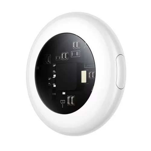 HOCO E91C bluetooth nyomkövető (kulcstartóra, táskára, autóba, valós idejű nyomkövetés, iOS kompatibilis) FEHÉR