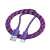 HOCO X116 adatkábel (USB - Type-C, 15W, gyorstöltő, cipőfűző, 100cm) LILA