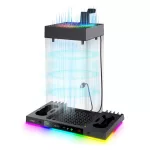 IPEGA függőleges töltőállvány (2 kontroller egyidejű töltése, hűtés, RGB, Xbox Series X kompatibilis) FEKETE
