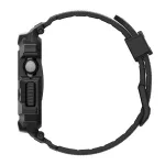 SPIGEN RUGGED ARMOR PRO 2 pótszíj (egyedi méret, szilikon, ütésállóság + szilikon keret) FEKETE
