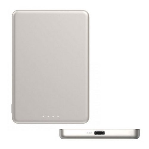 XIAOMI SUPER SLIM vésztöltő Type-C aljzat (5000mAh, 22.5W, gyorstöltő, mágneses) ARANY