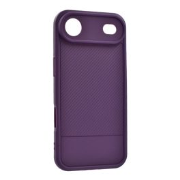   Szilikon telefonvédő (ütésállóság, kameravédő, karbon minta) LILA