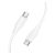 HOCO X124 adatkábel (Type-C - Type-C, 60W, gyorstöltő, 100cm) FEHÉR