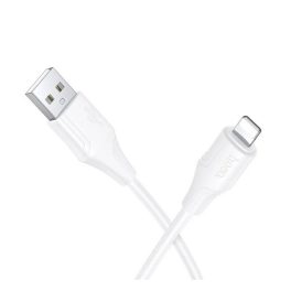   HOCO X124 adatkábel (USB - lightning, 2.4A, gyorstöltő, 100cm) FEHÉR