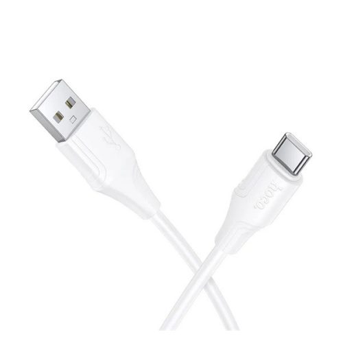 HOCO X124 adatkábel (USB - Type-C, 3A, gyorstöltő, 100cm) FEHÉR
