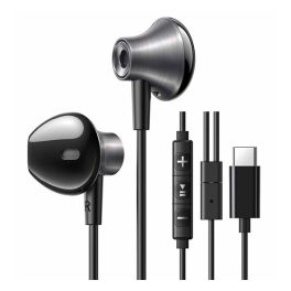   UGREEN EP106 fülhallgató SZTEREO (Type-C, mikrofon, felvevő gomb) FEKETE