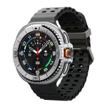 SPIGEN BEZEL TUNE PRO PILOT műanyag óra keret (rozsdamentes acél lünetta, ütésállóság) EZÜST