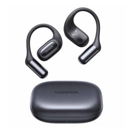   UGREEN FITBUDS WS213 bluetooth fülhallgató SZTEREO (v6.0, TWS, zajszűrő, fülre akasztható, IPX5 + töltőtok) FEKETE
