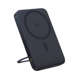   BASEUS PICOGO QI2 vésztöltő Type-C aljzat (5000mAh, 20W, PD gyorstöltő 3.0, LED jelzés, Qi2, kitámasztó) FEKETE