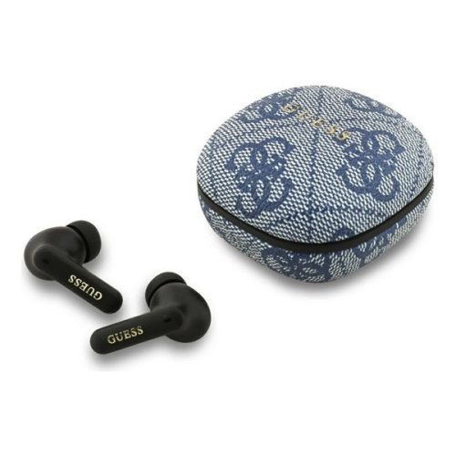GUESS 4G CLASSIC METAL LOGO bluetooth fülhallgató SZTEREO (v5.4, TWS, mikrofon, zajszűrő + töltőtok) VILÁGOSKÉK