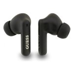 GUESS 4G CLASSIC METAL LOGO bluetooth fülhallgató SZTEREO (v5.4, TWS, mikrofon, zajszűrő + töltőtok) VILÁGOSKÉK