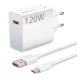 XIAOMI HYPERCHARGE COMBO hálózati töltő USB aljzat (120W, gyorstöltő + Type-C kábel) FEHÉR