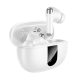 HOCO EQ26 bluetooth fülhallgató SZTEREO (v5.4, TWS, mikrofon, aktív zajszűrő, LED kijelző + töltőtok) FEHÉR