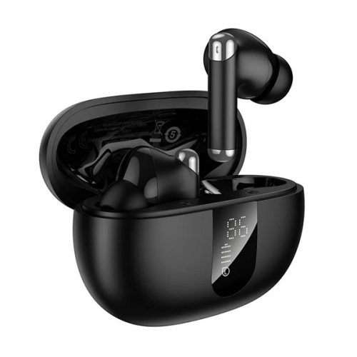 HOCO EQ26 bluetooth fülhallgató SZTEREO (v5.4, TWS, mikrofon, aktív zajszűrő, LED kijelző + töltőtok) FEKETE
