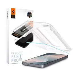   SPIGEN EZ FIT képernyővédő üveg 2db (2.5D, tokbarát, ultravékony, 0.2mm, 9H + segédkeret) ÁTLÁTSZÓ