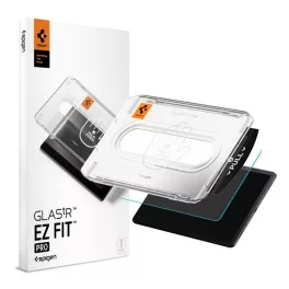   SPIGEN EZ FIT képernyővédő üveg (2.5D, tokbarát, ultravékony, 0.2mm, 9H + segédkeret) ÁTLÁTSZÓ