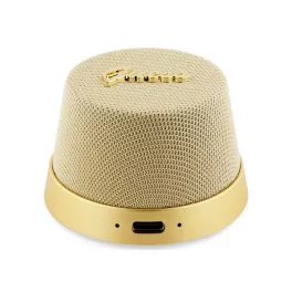   GUESS SCRIPT METAL bluetooth hordozható hangszóró (v5.3, 3W, MagSafe) ARANY