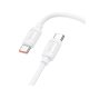 HOCO X115 adatkábel (Type-C - Type-C, 240W, PD gyorstöltő, 100cm) FEHÉR